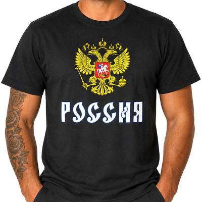 TifanTEX tričko Russia čierne