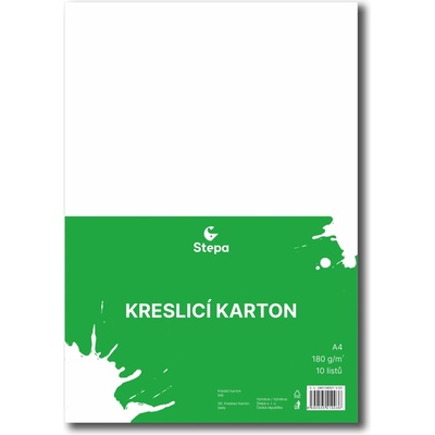 Kreslící karton bílý A4/180g/10 listů – Zboží Mobilmania