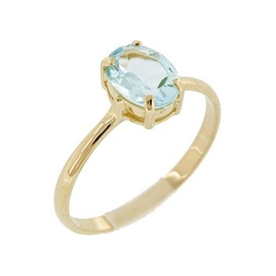 Lillian Vassago Zlatý prsten s topazem LLV31 GR070YT