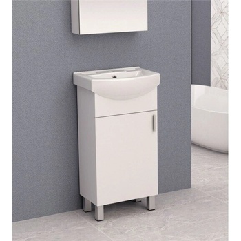 InterCeramic Pvc шкаф за баня icp 4535 new - порцеланов умивалник 4591 (icp 4535 new)