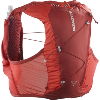 Salomon Active Skin 4 l With Flasks Fiery Red/Ebony