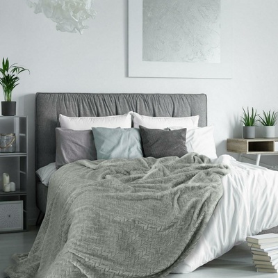 Design 91 z mikrovlákna Cindy steel 170 x 210 cm