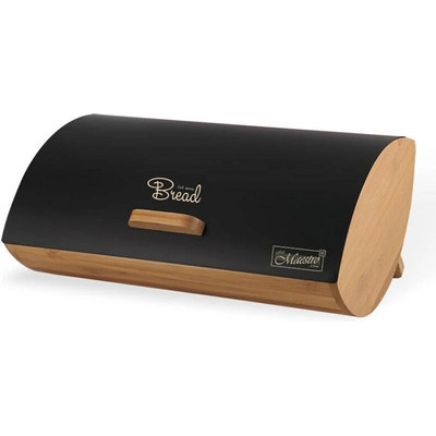 Chlebník jednodílný Maestro černý dřevěný – Zboží Dáma
