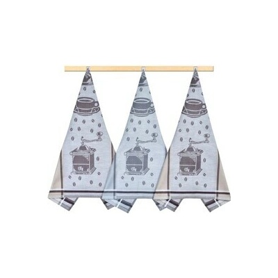 Bellatex Kávová zrna 50 x 70 cm 3 ks Hnědá Béžová Šedá