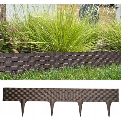 Gardenplast Rattan Palisade 80 x 9,5 cm hnedá 1 ks