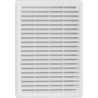 HACO Biela vetracia mriežka so sieťovinou – krytka | 100 × 100 mm
