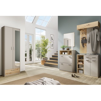 ИРИМ Модулно портманто Сити 4083 сатен / дъб артизан