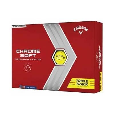 Callaway Chrome Soft 22 Triple Track žluté 12 ks