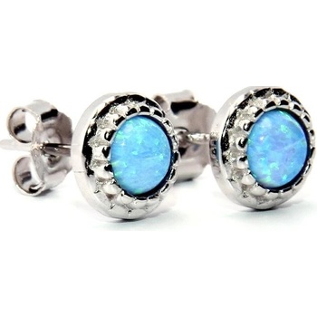 Rafity stříbrné s modrým opálem E0102PZ-12