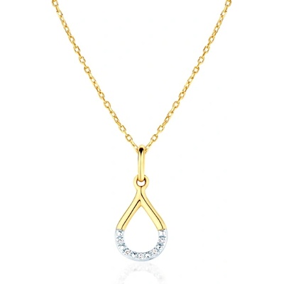 Колие с капка savicki: злато, диаманти