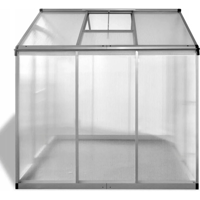 vidaXL 43556 Skleník se základnou zpevněný hliník 10,53 m²