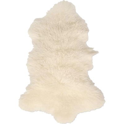 Esbeco Dekoračná kožušina Tibet, pravá ovčia koža, 100 × 70 cm, biela, FA11001301TWH