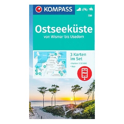 Ostseekuste Von Wismar bis Usedom 1:50 t.