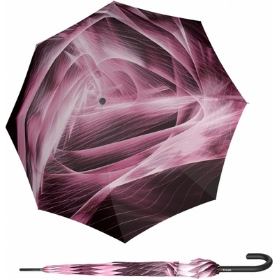 Knirps T .760 Stick Automatic Aura rose deštník holový vystřelovací fialový