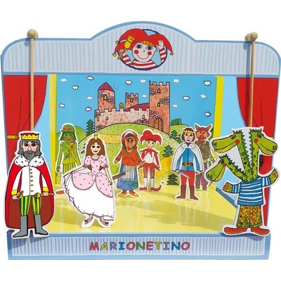 Marionetino Loutkové divadlo základní 14 loutek, 10 pohádek – Zboží Dáma