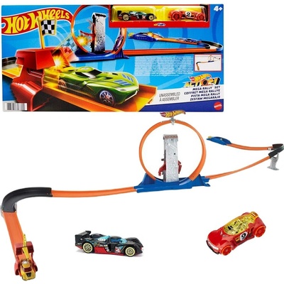 Hot Wheels Sada Mega rallye Smyčka 2 autíčka FVJ21