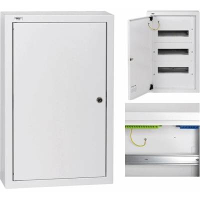 Kanlux Kovová rozvodnice 3x12P Bílá 63A 230V