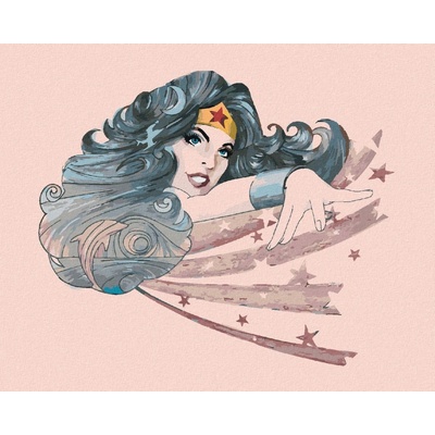 Zuty Abstraktní wonder woman 40 x 50 cm bez rámu a bez vypnutí plátna