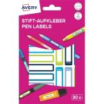 AVERY RESMI30G училищен етикет за писане на ръка 50x10 mm 30 бр. син/зелен етикет за писалка (RESMI30G)