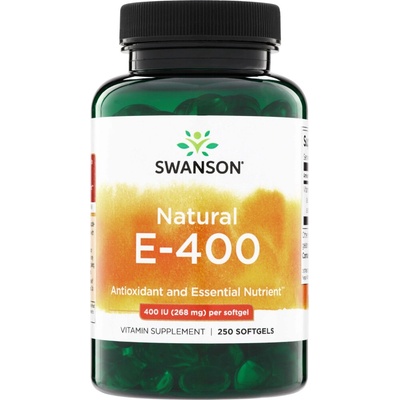 Swanson Natural Vitamín E-400 250 kapsúl
