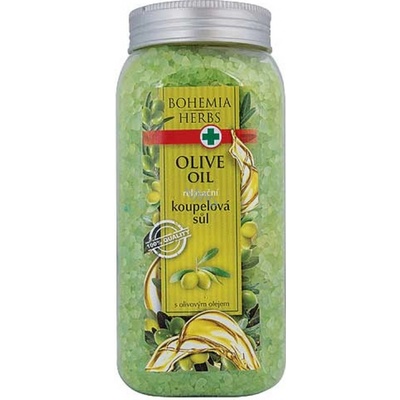 Bohemia Herbs Olivový olej kúpeľová soľ 900 g