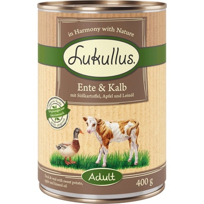 Lukullus Junior morčacie srdce a jahňacie 24 x 400 g