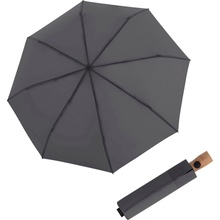 Knirps Timber duaomatic Dark Grey skládací deštník