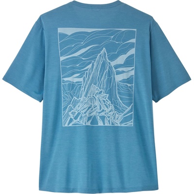 Patagonia Мъжка спортна тениска Patagonia Cap Cool Daily Shirt Cloud Crag Sport shirt - Shore Blue / Light Shore Blue X-Dye - размер XS (216-7989-0211)