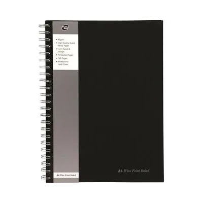 Pukka Pad Спирална тетрадка, А4, с правила, 80 листа, PUKKA PAD "Black", черна SBWRULA4 (SBWRULA4)