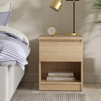 Нощно шкафче Naia с 1 чекмедже Jackson Hickory