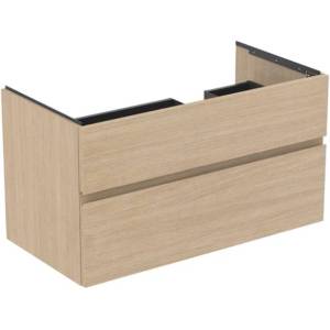 Ideal Standard Finesse - Шкафче за умивалник 100x51x55 см, 2 чекмеджета, бял дъб E3446US (E3446US)