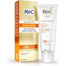 RoC Soleil Protect Anti Wrinkle Smoothing Fluid lehký ochranný fluid proti stárnutí pleti SPF50 50 ml