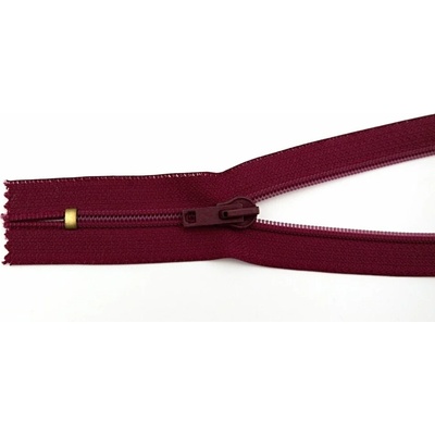 Špirálový zips č.5 - nedeliteľný - fuksiová - dĺžka 16 cm