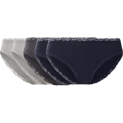 esmara Dámské kalhotky s krajkou 5 kusů navy modrá šedá – Sleviste.cz