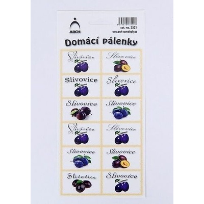 Samolepky Dámácí pálenky /3521/