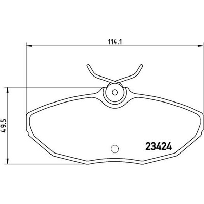 BREMBO Sada brzdových platničiek kotúčovej brzdy P36013