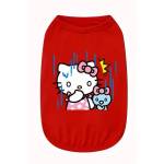 Tiger`s Heart Червена тениска за куче Hello Kitty