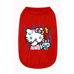 Tiger`s Heart Червена тениска за куче Hello Kitty