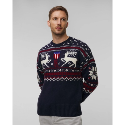 Polo Ralph Lauren pánsky vlnený sveter tmavomodrý