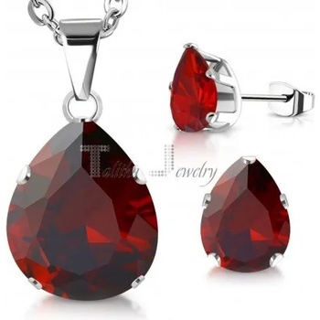 Image 1 of Talitha Комплект дамски бижута „Червена сълза