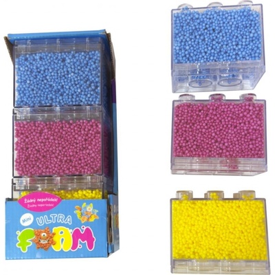 Ultra Foam Mini 3 ks modrá, purpurová, žltá modelovacia hmota