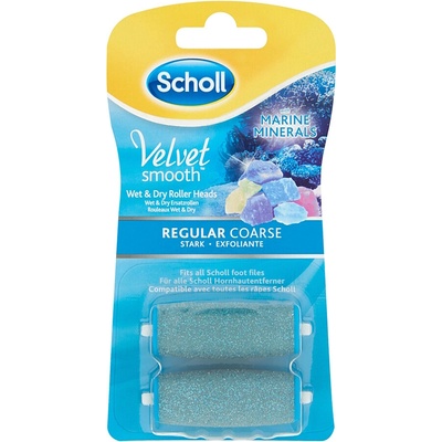 Scholl Velvet Smooth středně drsná s mořskými minerály 2 ks – Zboží Dáma