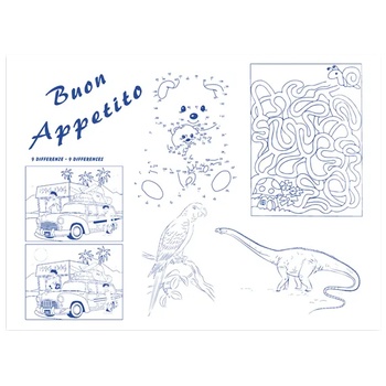 Image 1 of Horecano LUNI PAPER-Хартиена подложка за хранене и рисуване 33x44cm " BIMBI KIDS " (TBB90)-ПАКЕТ 250бр (012484)