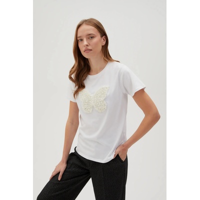 Moodo Бяла тениска с къс ръкав Moodo | Byal | ЖЕНИ | XS