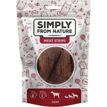 SIMPLY FROM NATURE Meat Strips Kozí stripsy pro psy 80 g