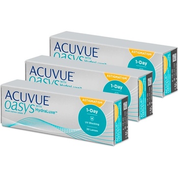 Johnson & Johnson Acuvue Oasys 1-Day with HydraLuxe for Astigmatism 90 šošoviek