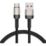 Tech-Protect Кабел Tech-Protect Ultraboost Evo, от USB A(м) към USB C(м), 1m, 100W, черен (THP2608)