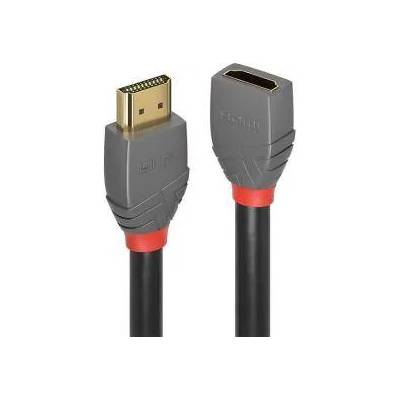 Lindy HDMI2 кабел LINDY Anthra Line 4K 60Hz AA MF удължителен 2м, LNY-36477