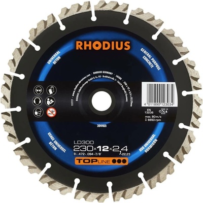 Rhodius 304465 LD300 diamantový řezný kotouč Průměr 230 mm Ø otvoru 22.23 mm beton 1 ks
