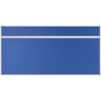 VMS VISION Stolový akustický paraván AKUSTIK ekoTAB oblý roh 160 x 80 cm tmavo modrý